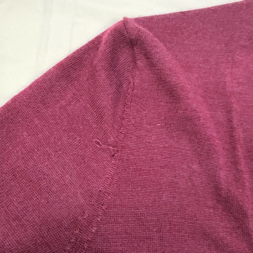 Gap 100% Extra Fine Merino Wool Button Front Cardigan Purple Women’s XS - Picture 9 of 9